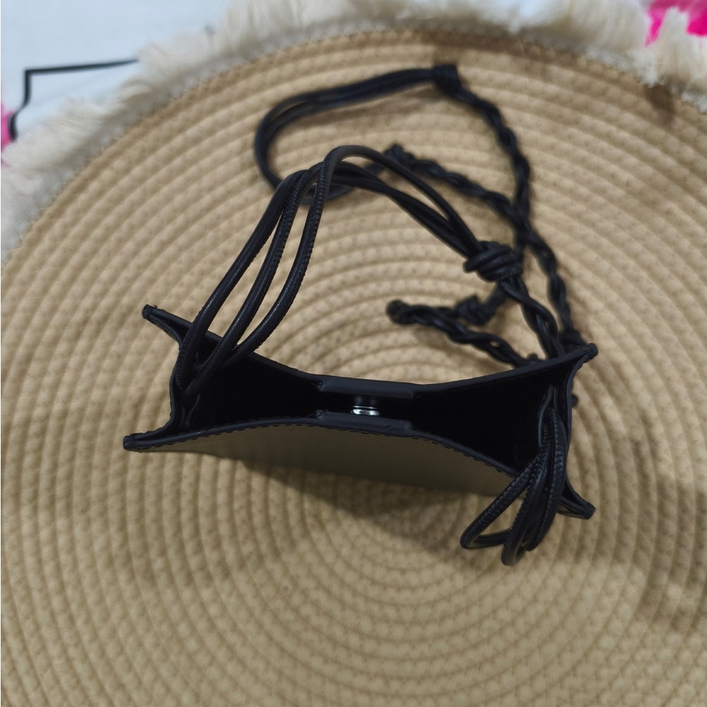 Jil Sander Black Leather Mini Crossbody Bag - Picture 6 of 10